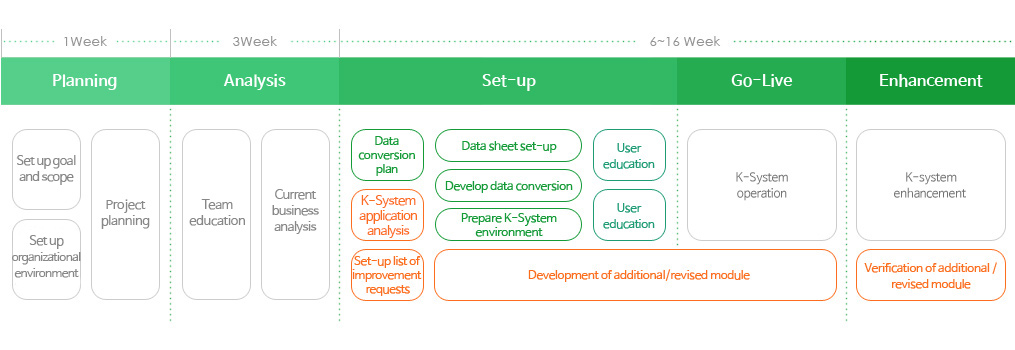 Consulting method Customized ERP